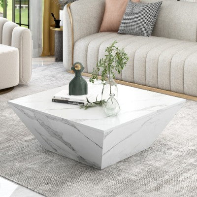 Marbling Veneer PVC Coffee Table