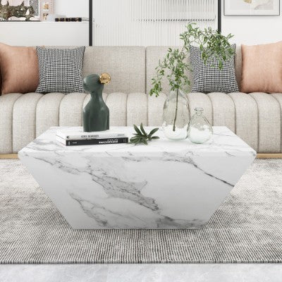 Marbling Veneer PVC Coffee Table
