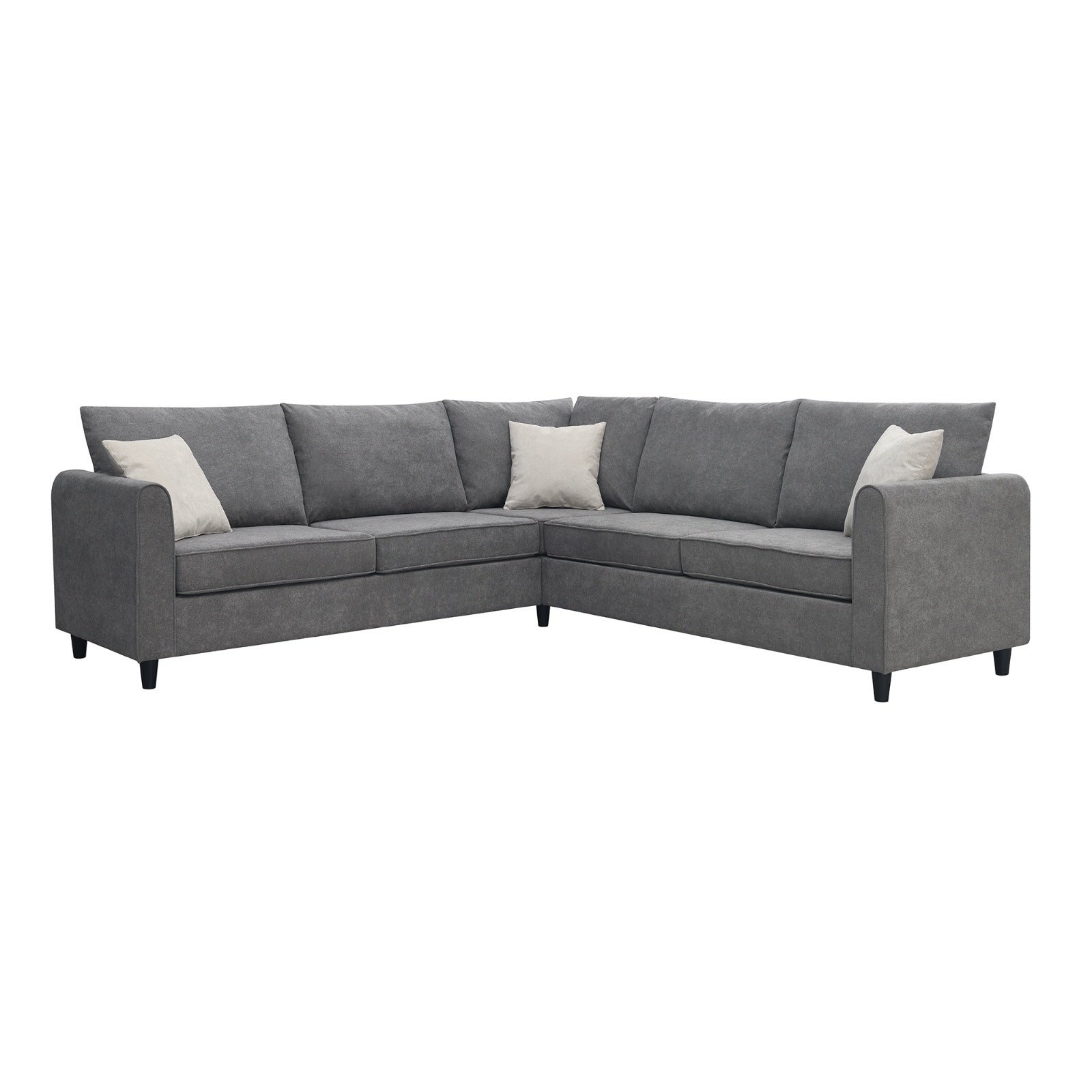 91 91 Modern L-Shape Sectional Sofa Upholstered