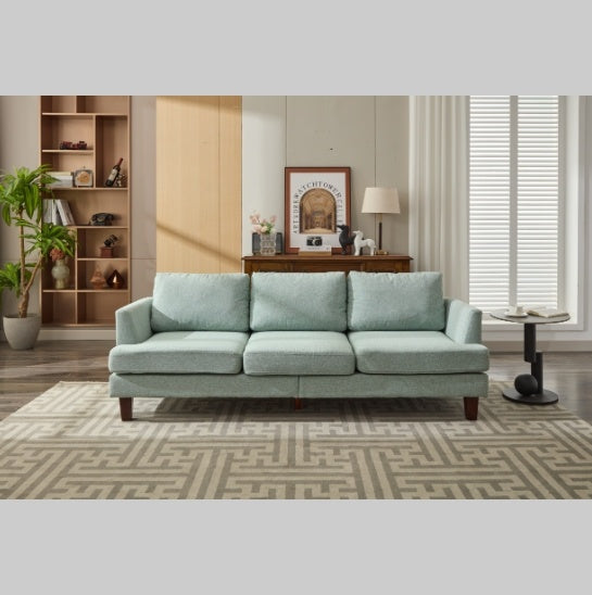 Fabric 3-Seater Couch with 2 USB, Comfortable Sectional Couches