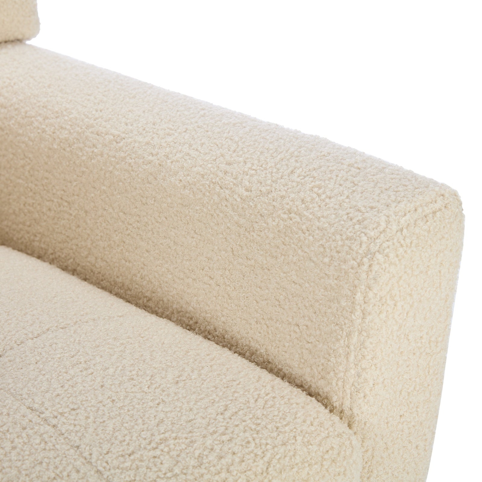 Soft Teddy Material Ergonomics Accent Chair