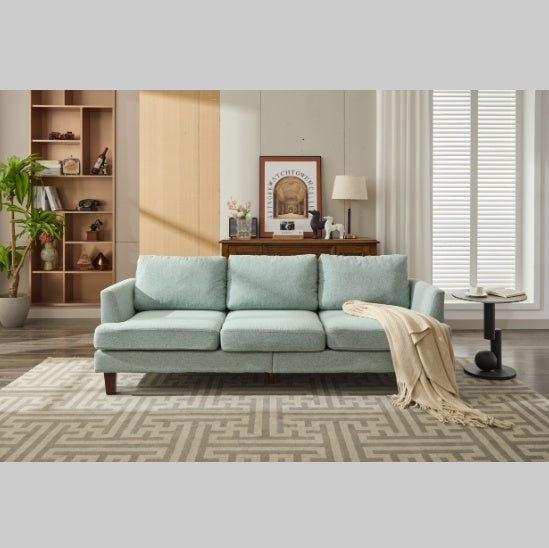 Fabric 3-Seater Couch with 2 USB, Comfortable Sectional Couches