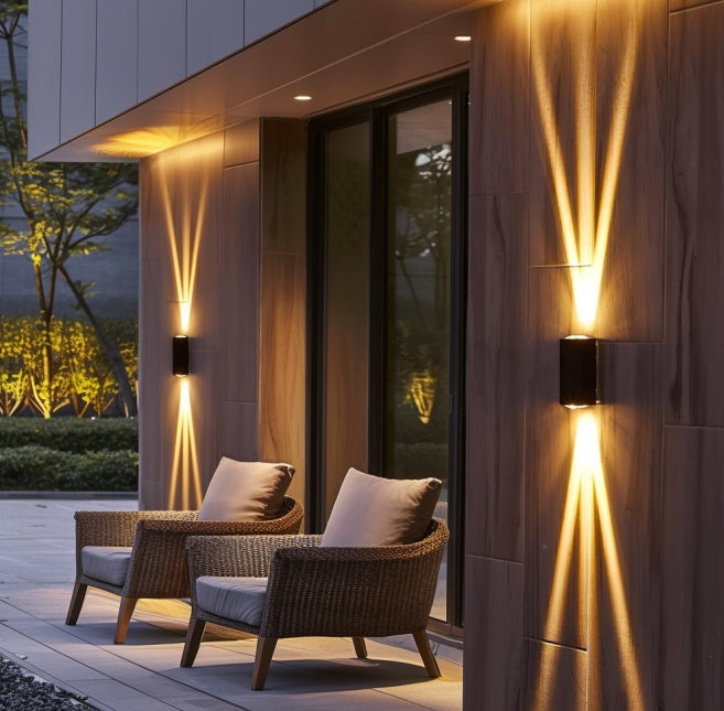 Outdoor Beam Wall Lights, Up and Down Lights, Waterproof Wall Lamp