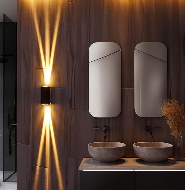 Outdoor Beam Wall Lights, Up and Down Lights, Waterproof Wall Lamp