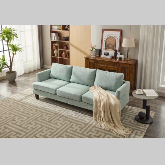 Fabric 3-Seater Couch with 2 USB, Comfortable Sectional Couches