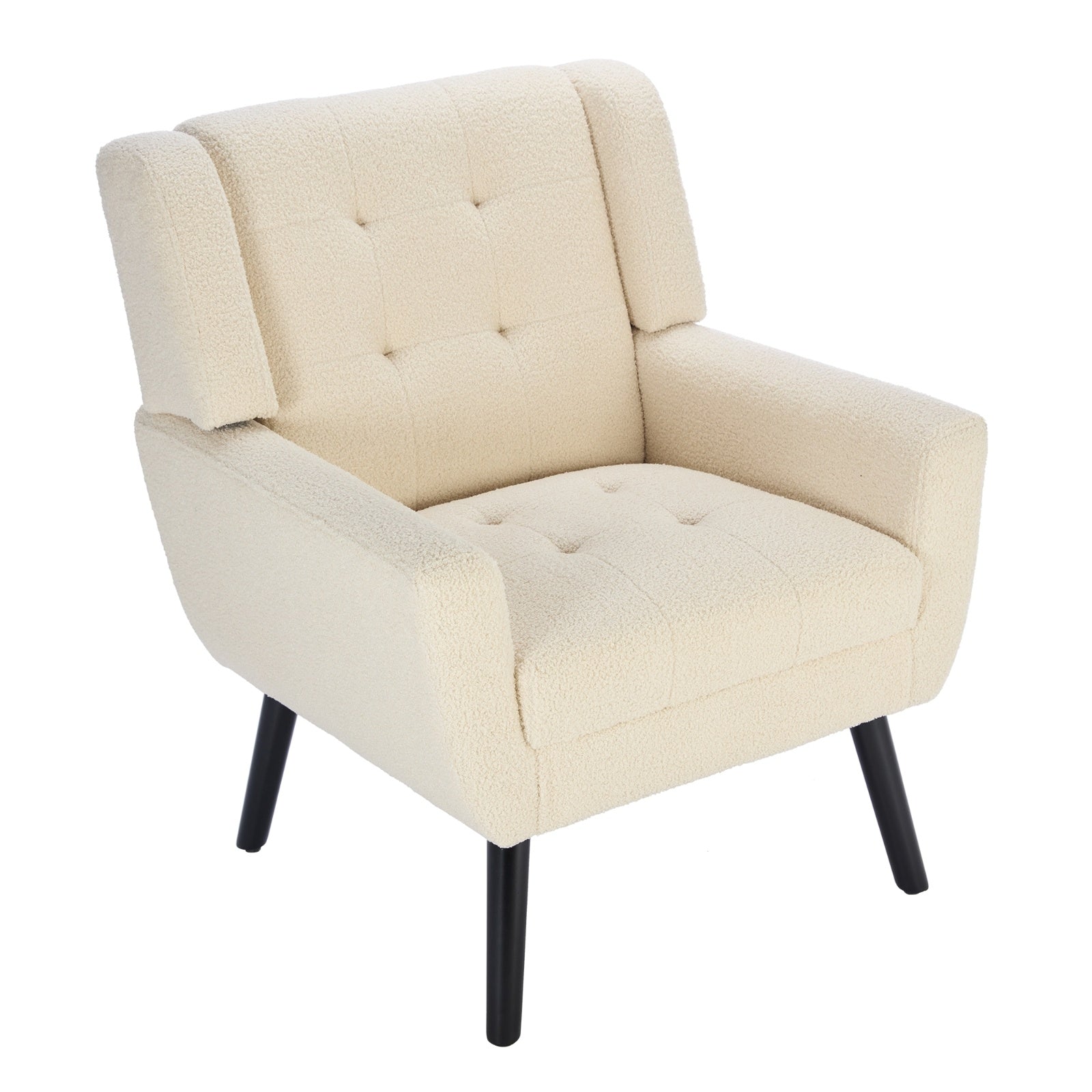Soft Teddy Material Ergonomics Accent Chair