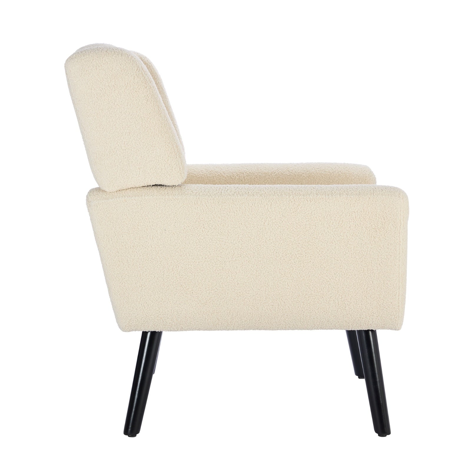 Soft Teddy Material Ergonomics Accent Chair