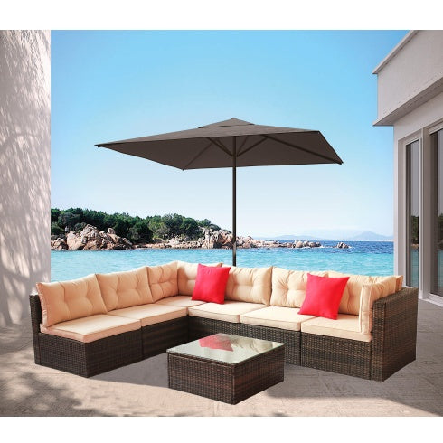 Patio Furniture Set PE Rattan Sectional Garden Furniture