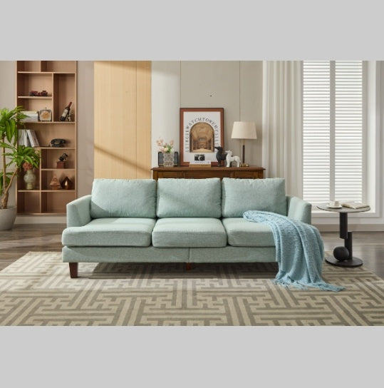 Fabric 3-Seater Couch with 2 USB, Comfortable Sectional Couches