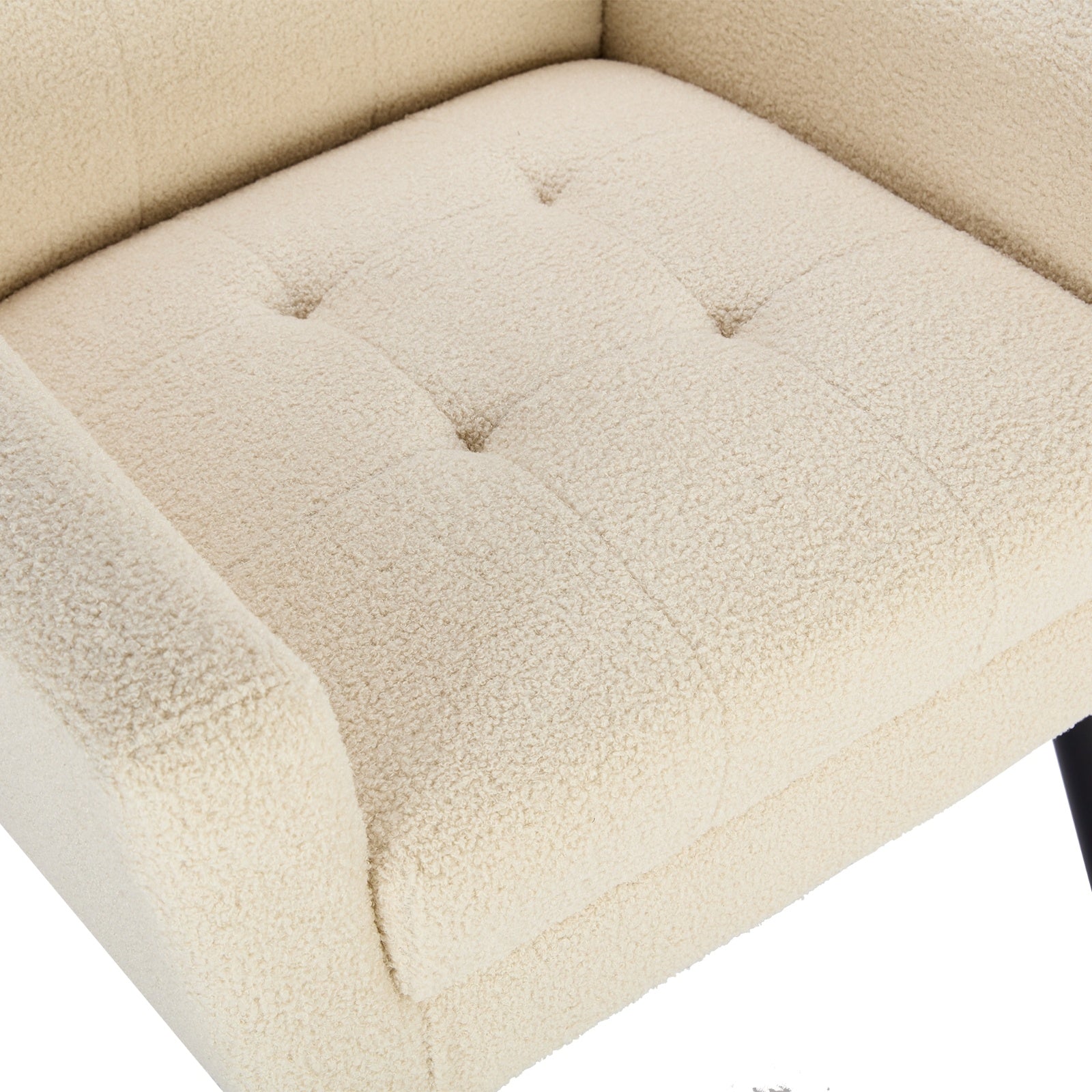 Soft Teddy Material Ergonomics Accent Chair