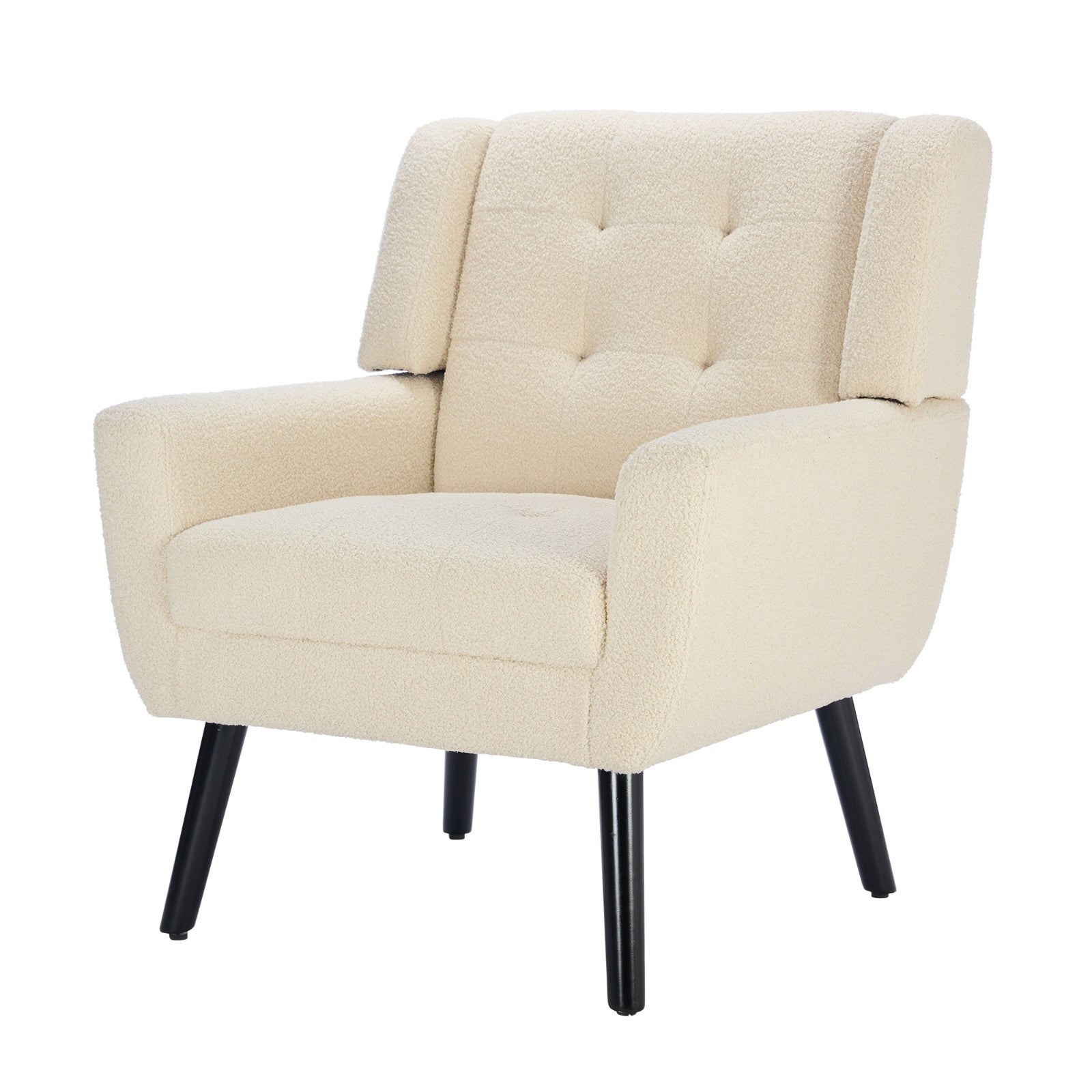 Soft Teddy Material Ergonomics Accent Chair